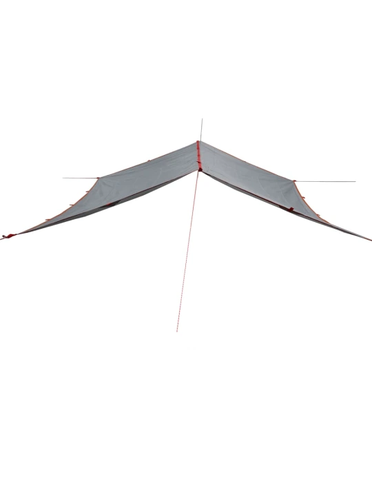 Stovyklavimo tentas, pilkas ir oranžinis, 500x294cm
