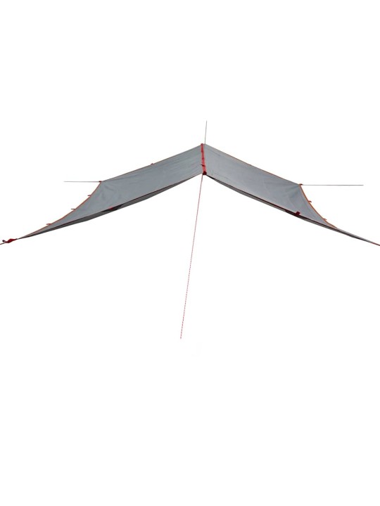 Stovyklavimo tentas, pilkas ir oranžinis, 500x294cm