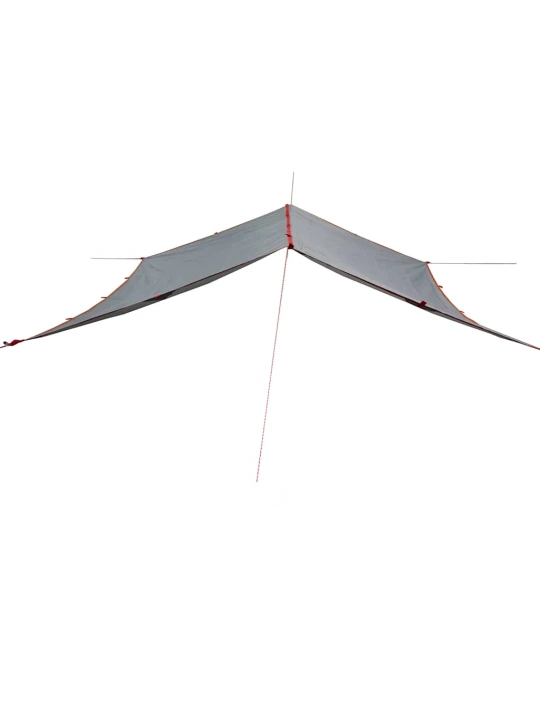 Stovyklavimo tentas, pilkas ir oranžinis, 500x294cm