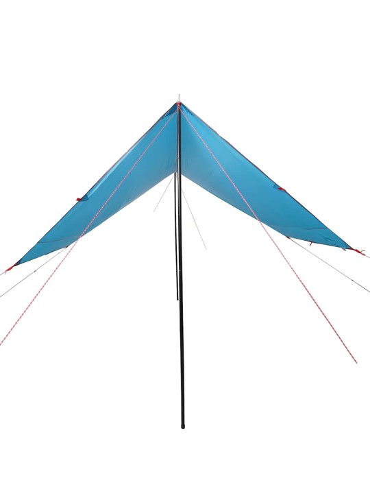 Stovyklavimo tentas, mėlynas, 430x380x210cm, atsparus vandeniui