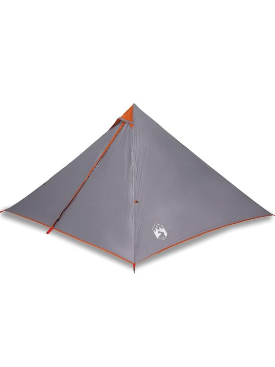 Šeimos palapinė, pilka ir oranžinė, septynvietė, tipi