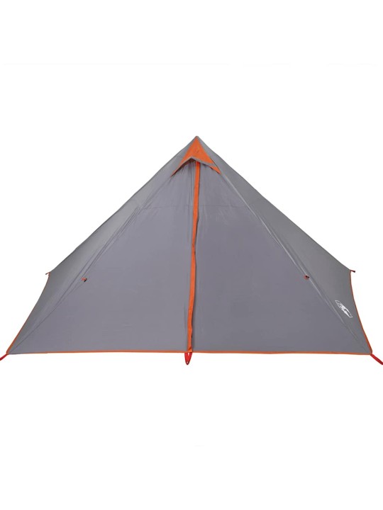 Šeimos palapinė, pilka ir oranžinė, septynvietė, tipi