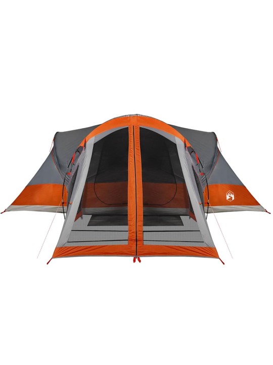 Šeimos palapinė, pilka ir oranžinė, aštuonvietė, tipi