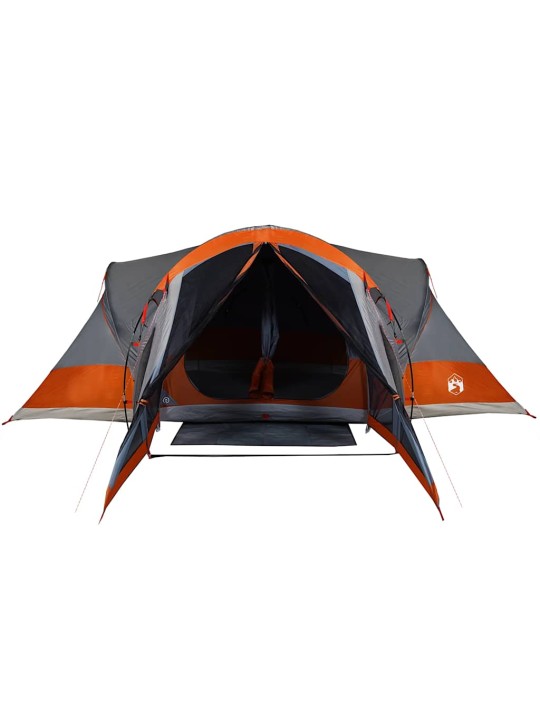 Šeimos palapinė, pilka ir oranžinė, aštuonvietė, tipi