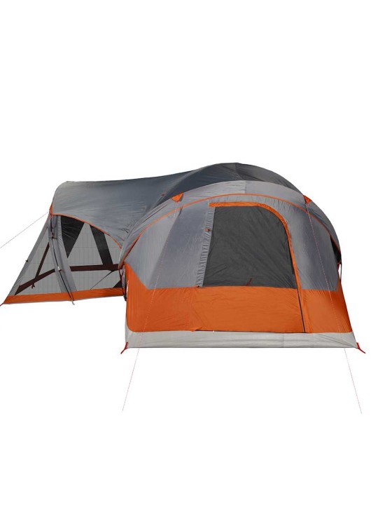 Šeimos palapinė, pilka ir oranžinė, aštuonvietė, tipi