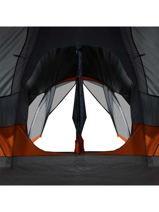 Šeimos palapinė, pilka ir oranžinė, aštuonvietė, tipi