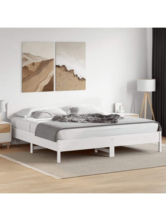 Galvūgalis, baltos spalvos, 180cm, pušies medienos masyvas