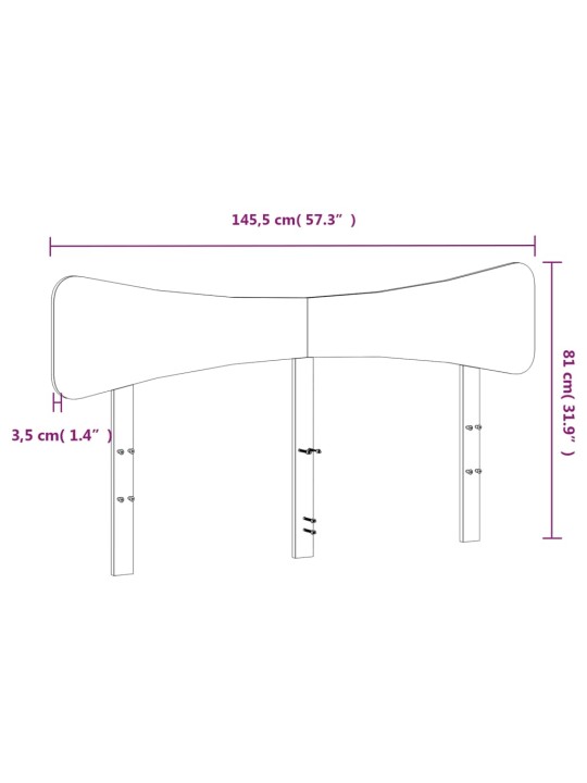 Galvūgalis, vaško rudos spalvos, 140cm, pušies medienos masyvas