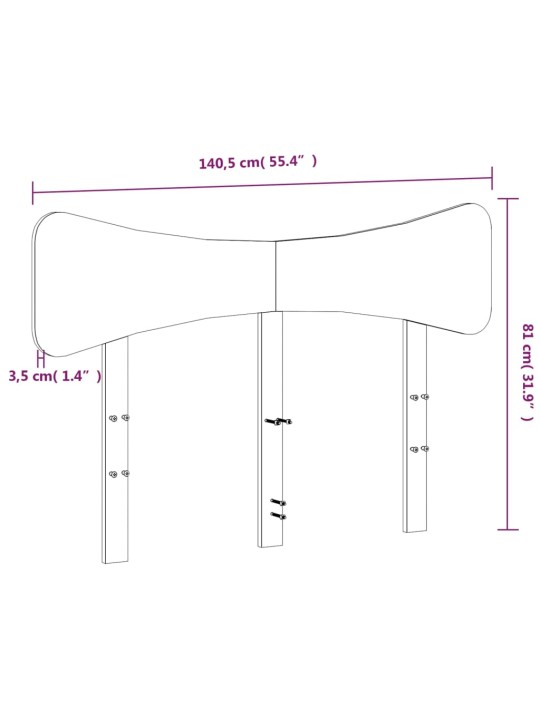 Galvūgalis, 135cm, pušies medienos masyvas