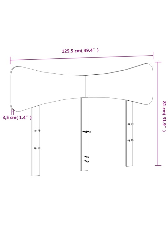 Galvūgalis, vaško rudos spalvos, 120cm, pušies medienos masyvas