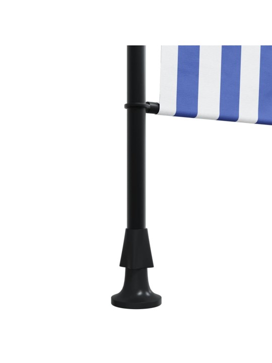 Lauko roletas, mėlynas ir baltas, 200x270cm, audinys ir plienas