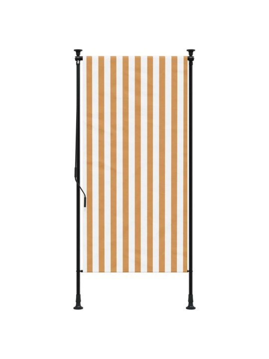 Lauko roletas, oranžinis/baltas, 100x270cm, audinys ir plienas