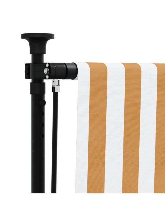 Lauko roletas, oranžinis/baltas, 100x270cm, audinys ir plienas