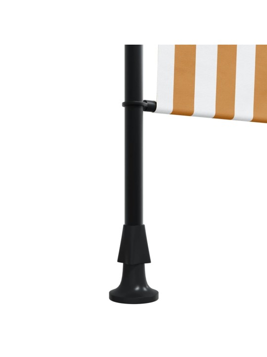 Lauko roletas, oranžinis/baltas, 100x270cm, audinys ir plienas