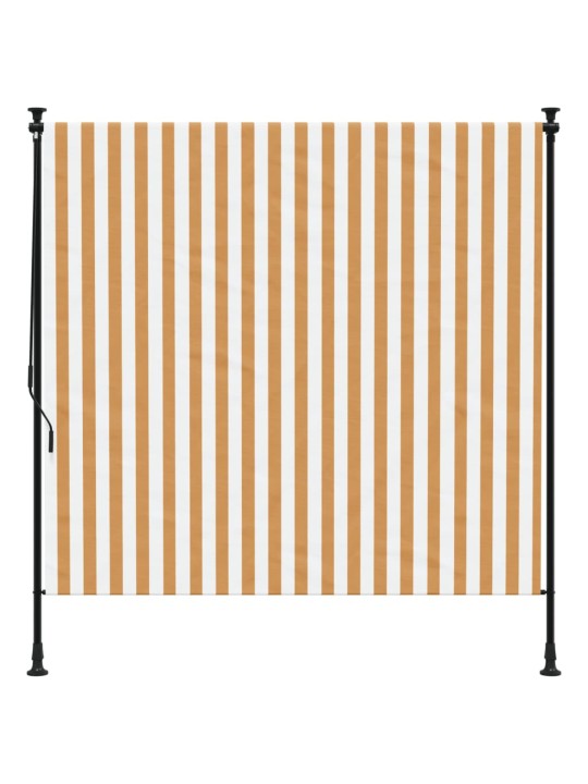 Lauko roletas, oranžinis/baltas, 200x270cm, audinys ir plienas