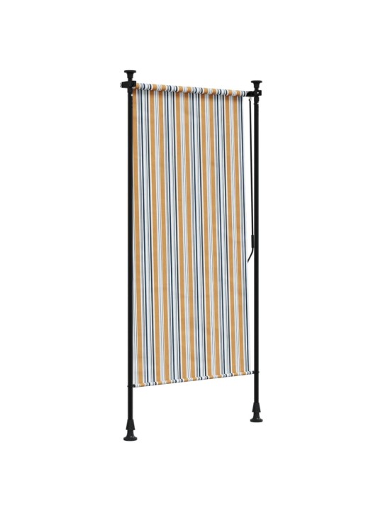 Lauko roletas, geltonas/baltas, 100x270cm, audinys ir plienas