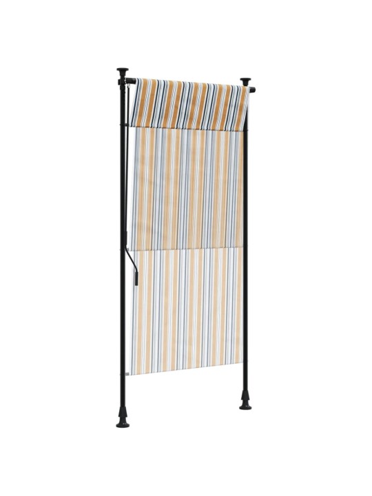 Lauko roletas, geltonas/baltas, 100x270cm, audinys ir plienas