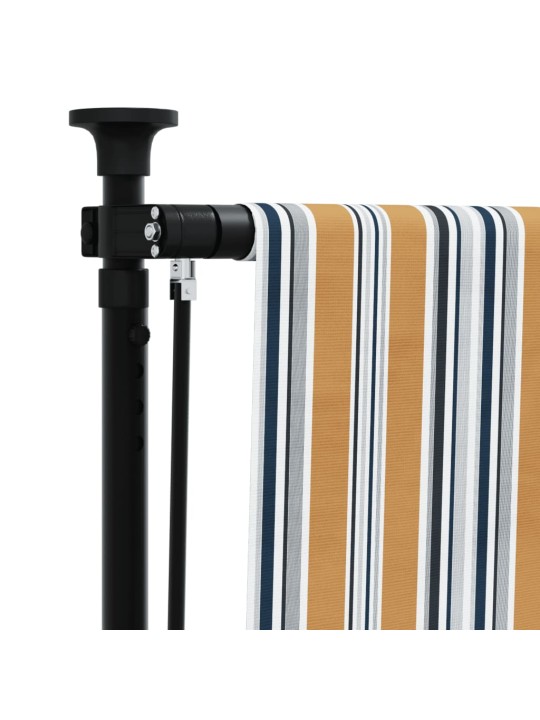 Lauko roletas, geltonas/baltas, 100x270cm, audinys ir plienas