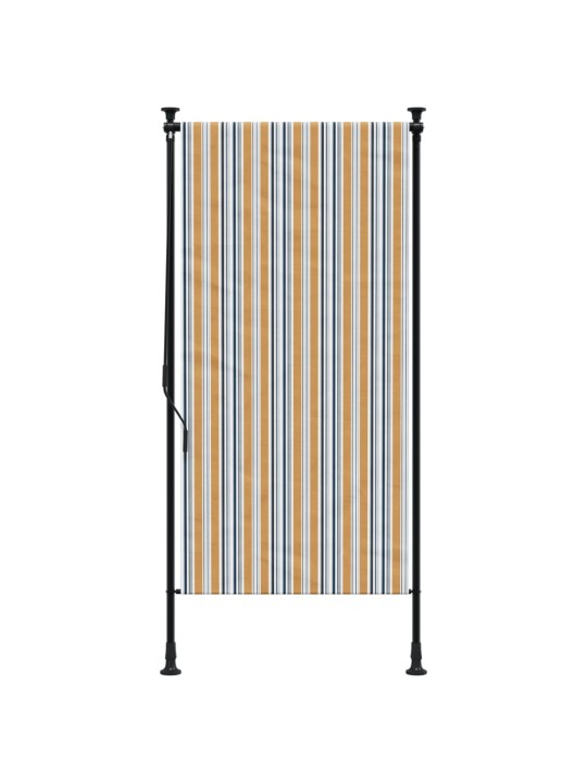 Lauko roletas, geltonas/baltas, 120x270cm, audinys ir plienas