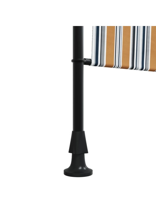 Lauko roletas, geltonas/baltas, 120x270cm, audinys ir plienas