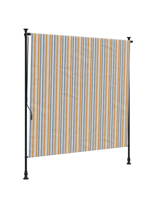 Lauko roletas, geltonas/baltas, 200x270cm, audinys ir plienas