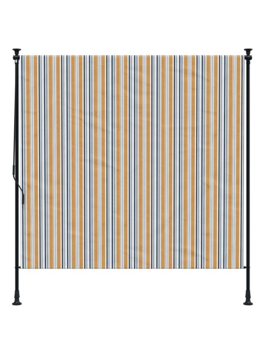 Lauko roletas, geltonas/baltas, 200x270cm, audinys ir plienas
