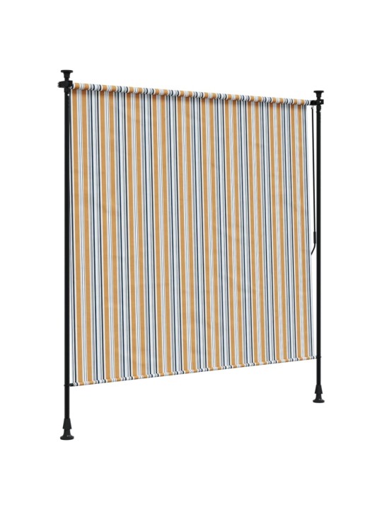 Lauko roletas, geltonas/baltas, 200x270cm, audinys ir plienas