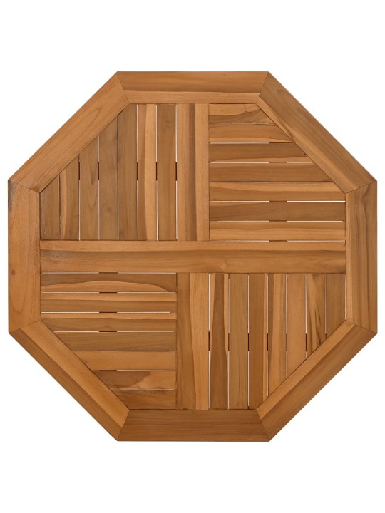 Stalviršis, 60x60x2,5cm, tikmedžio masyvas, aštuonkampis