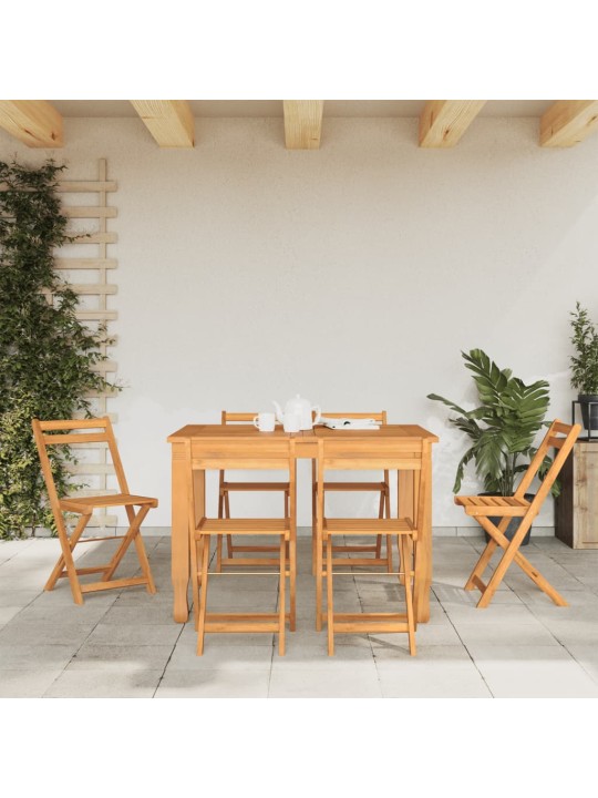 Sulankstomos bistro kėdės, 6vnt., akacijos medienos masyvas