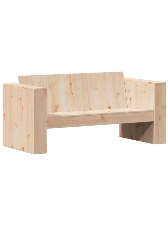 Dvivietė sodo sofa, 134x60x62cm, pušies medienos masyvas