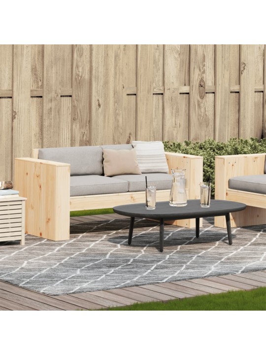 Dvivietė sodo sofa, 134x60x62cm, pušies medienos masyvas