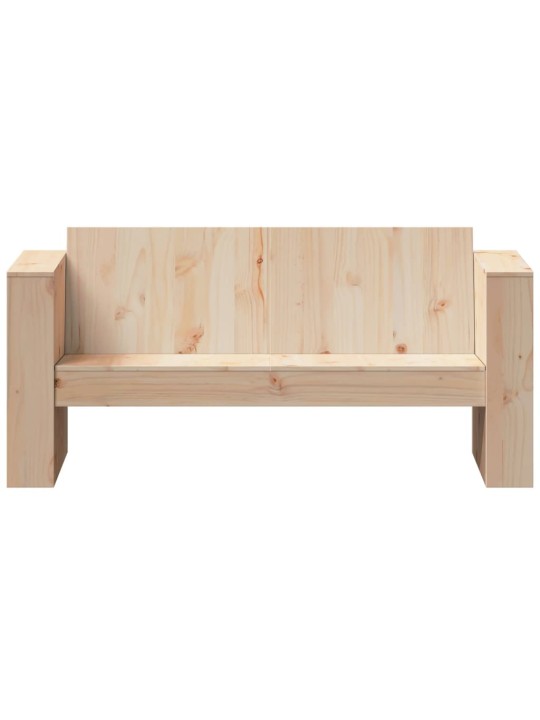 Dvivietė sodo sofa, 134x60x62cm, pušies medienos masyvas