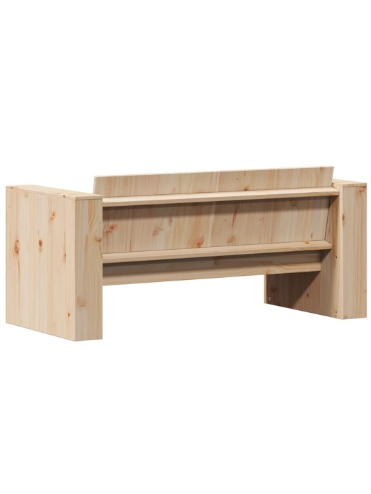 Dvivietė sodo sofa, 134x60x62cm, pušies medienos masyvas