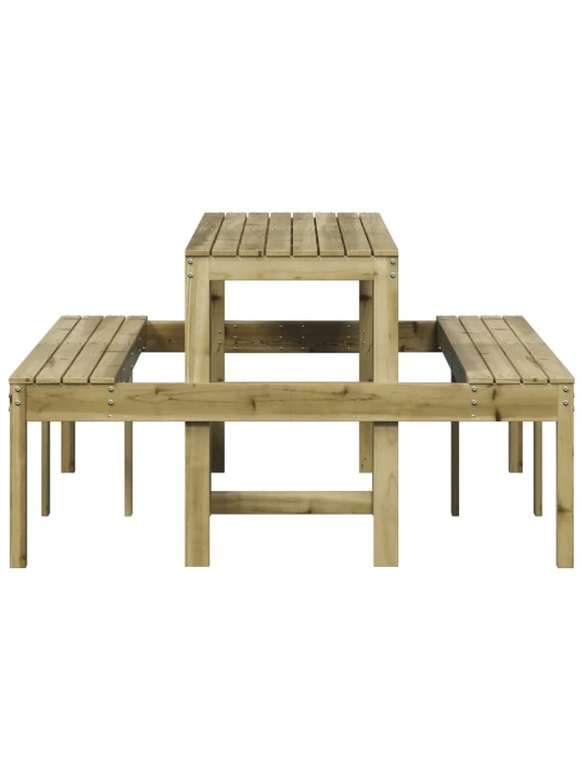 Iškylų stalas, 160x134x75cm, impregnuota pušies mediena