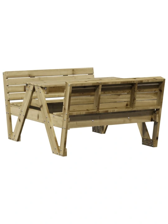 Iškylų stalas vaikams, 88x122x58cm, impregnuota pušies mediena
