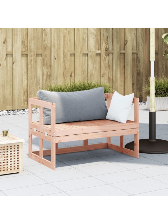 Sodo sofa-suoliukas, douglas eglės masyvas, išskleidžiama