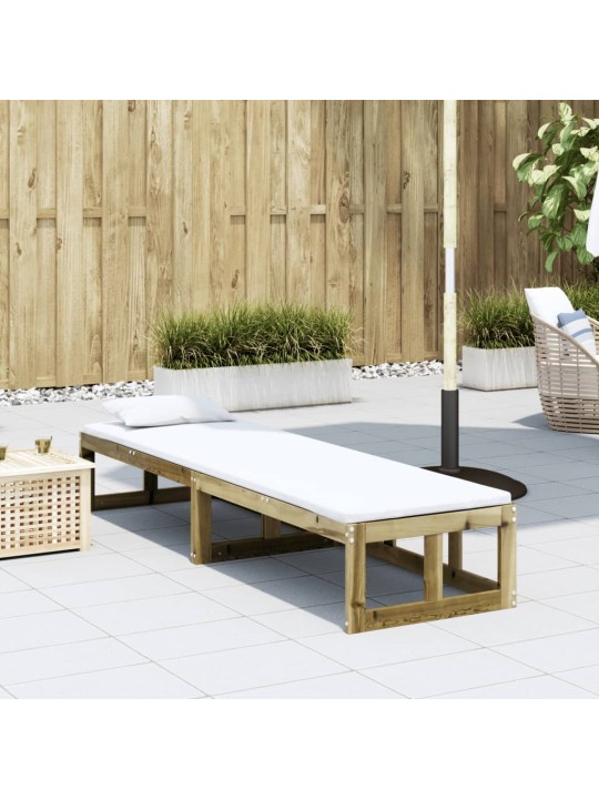 Sodo sofa-suoliukas, impregnuota pušies mediena, išskleidžiama