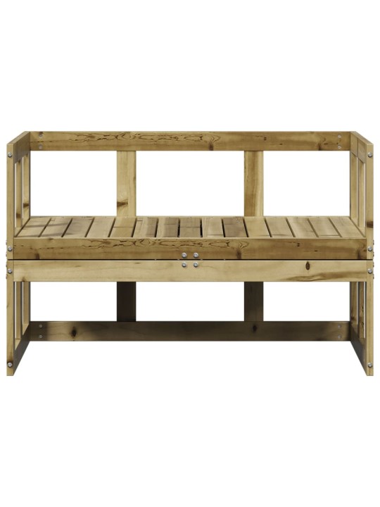 Sodo sofa-suoliukas, impregnuota pušies mediena, išskleidžiama
