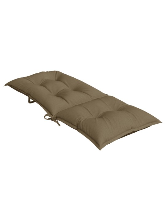 Kėdės pagalvėlės, 6vnt., taupe, 120x50x7cm, audinys