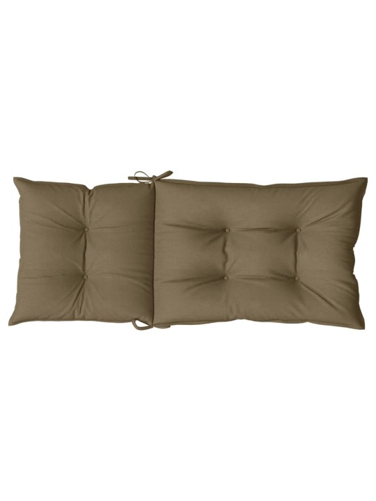 Kėdės pagalvėlės, 6vnt., taupe, 120x50x7cm, audinys