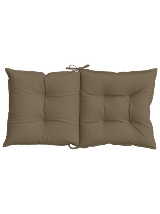 Kėdės pagalvėlės, 4vnt., taupe, 100x50x7cm, audinys