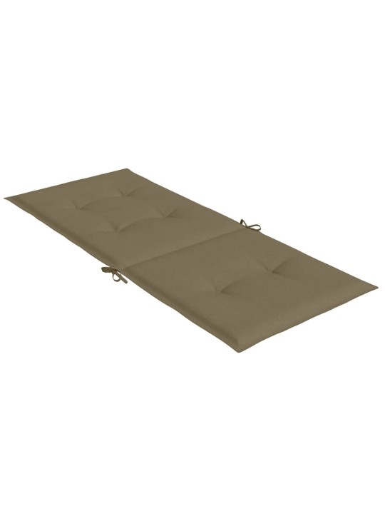 Kėdės pagalvėlės, 4vnt., taupe, 120x50x4cm, audinys