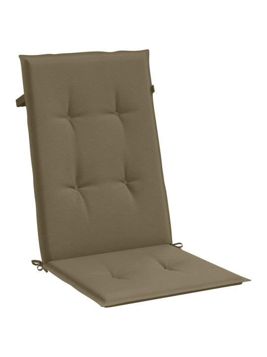 Kėdės pagalvėlės, 6vnt., taupe, 120x50x4cm, audinys