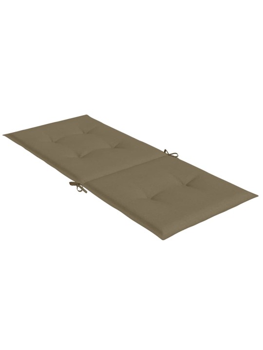 Kėdės pagalvėlės, 6vnt., taupe, 120x50x4cm, audinys