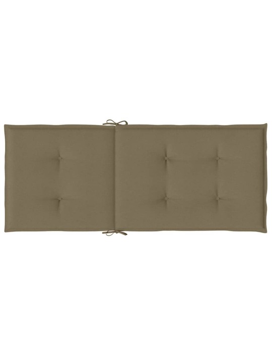 Kėdės pagalvėlės, 6vnt., taupe, 120x50x4cm, audinys