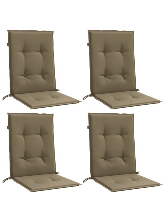 Kėdės pagalvėlės, 4vnt., taupe, 100x50x4cm, audinys