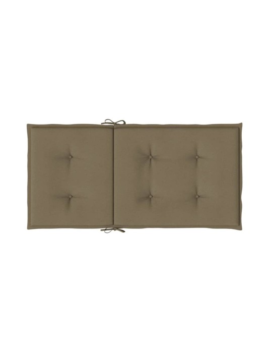 Kėdės pagalvėlės, 4vnt., taupe, 100x50x4cm, audinys