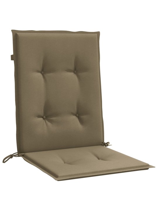 Kėdės pagalvėlės, 6vnt., taupe, 100x50x4cm, audinys