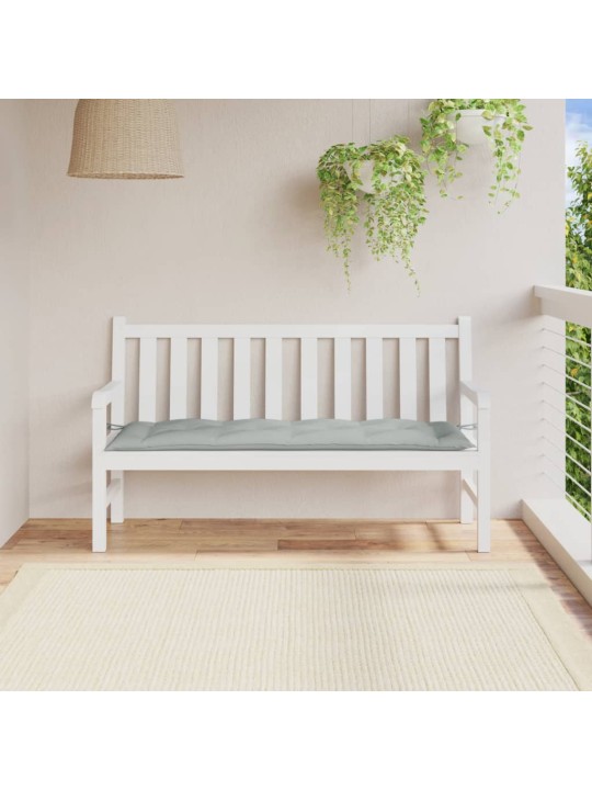Sodo suoliuko pagalvėlė, šviesiai pilka, 150x50x7cm, audinys