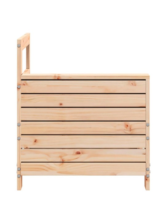 Sodo sofos dalis, 69x62x70,5cm, pušies masyvas, su porankiu